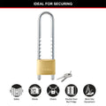 Master Lock 50mm Solid Brass Adjustable Shackle Padlock