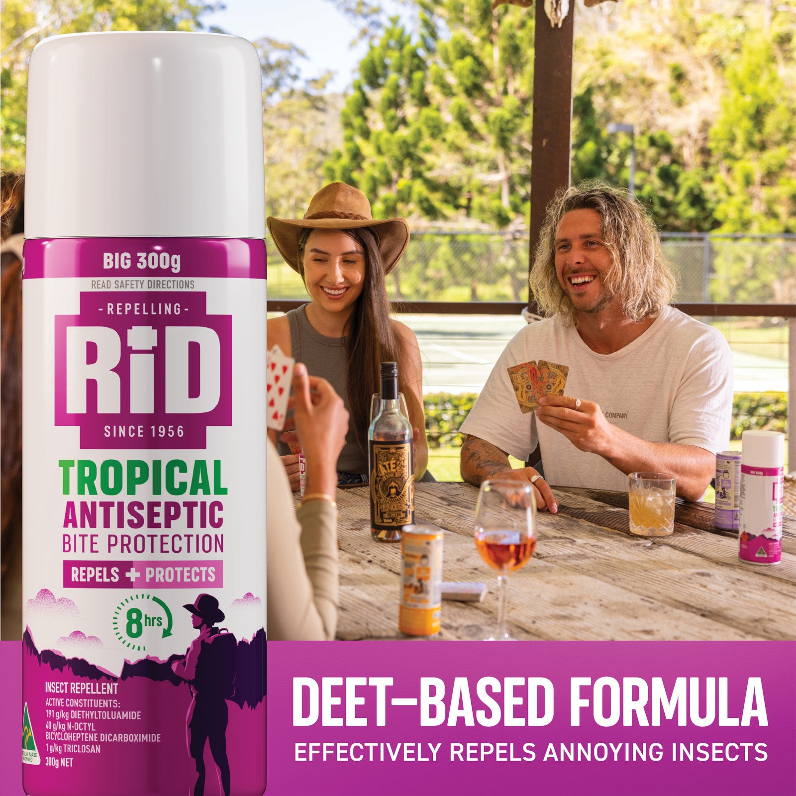 RID 300g Tropical Antiseptic Bite Protection Aerosol Insect Repellent