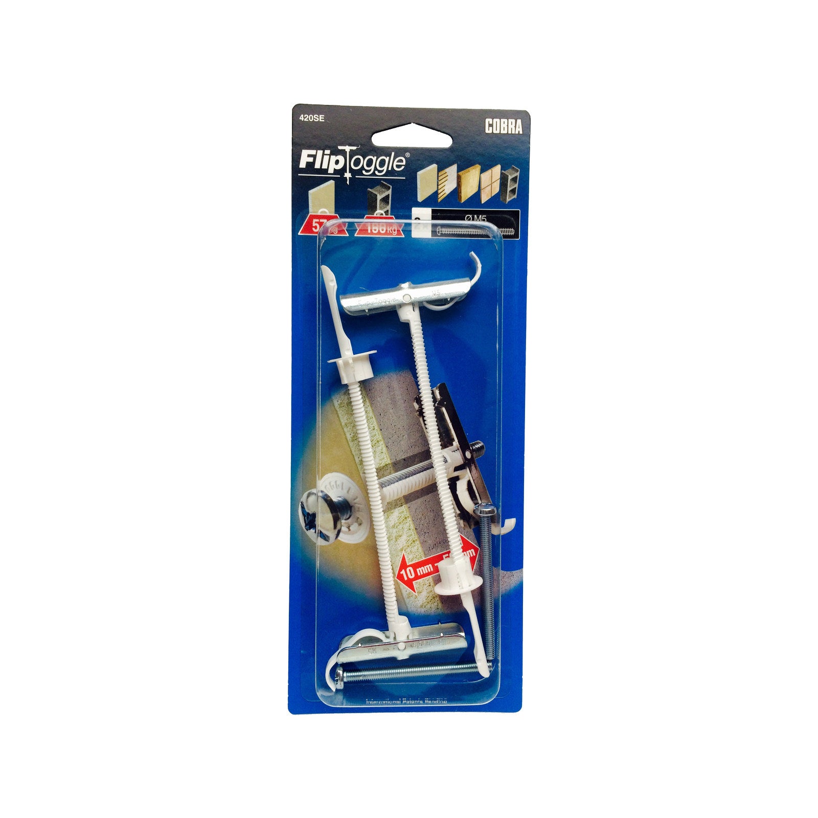 Cobra 5 x 60mm Anchor Fliptoggle Screws - 2 Pack