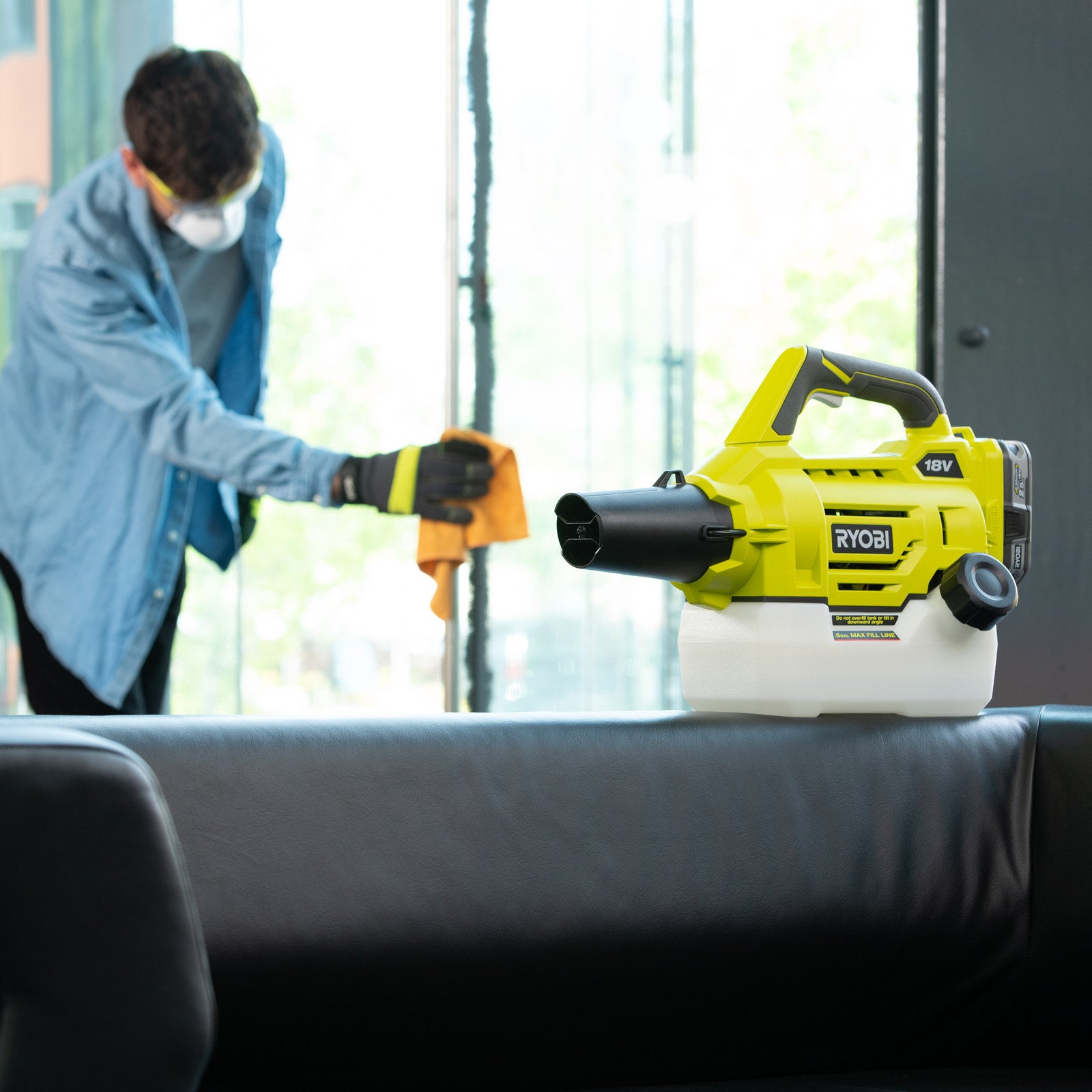 Ryobi 18V ONE+ Multi-Purpose Mister and Fogger Green Skin Only OFG1800