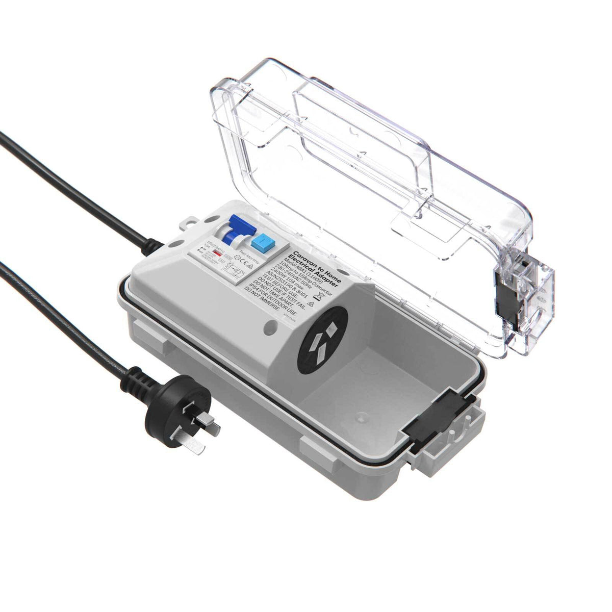 Ampsafe Caravan to Home Electrical Adapter RCD Protected ASA1