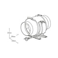DETA 150mm Inline Exhaust Fan Kit 555m3/hr 60W Ceiling