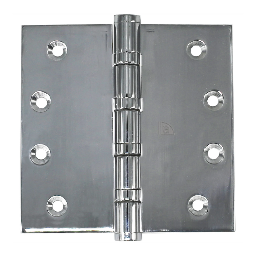 Austyle 100 x 100 x 2.5mm Polished Stainless Steel Heavy Duty Hinge