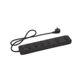 HPM 6 Outlet Black Surge Protected Switched Powerboard