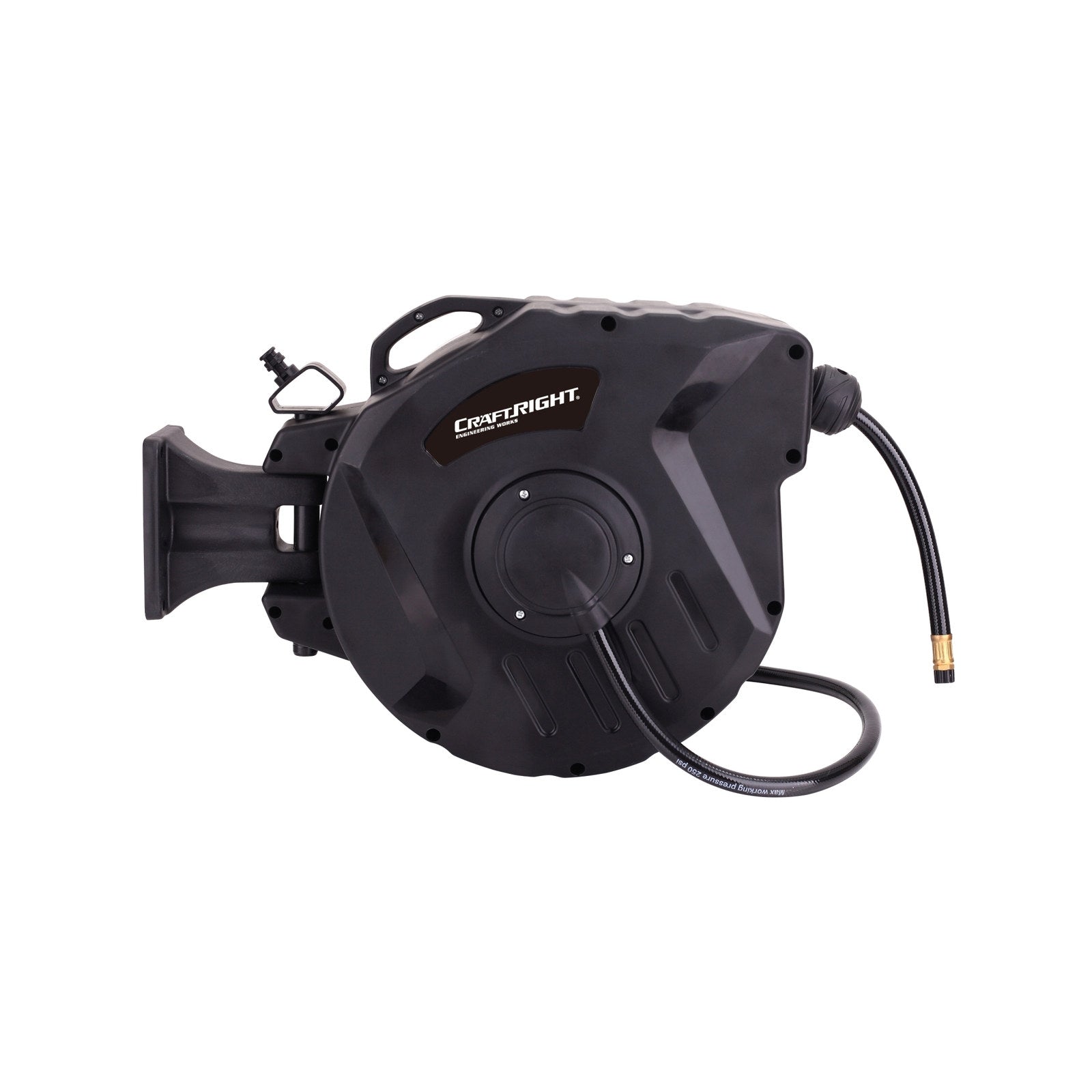 Craftright 20m Retractable PVC Air Hose Reel Wall Mounted