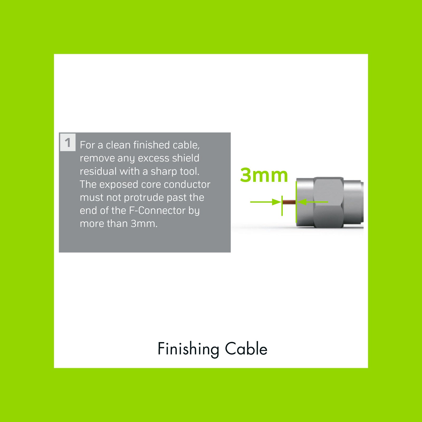 Antsig F59 Crimp Connector for RG6 Heavy Gauge Coaxial Cable