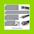 Antsig F59 Crimp Connector for RG6 Heavy Gauge Coaxial Cable