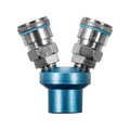 Powerfit Nitto Style 1/4" Female 2-Way Splitter Coupler PN2SC