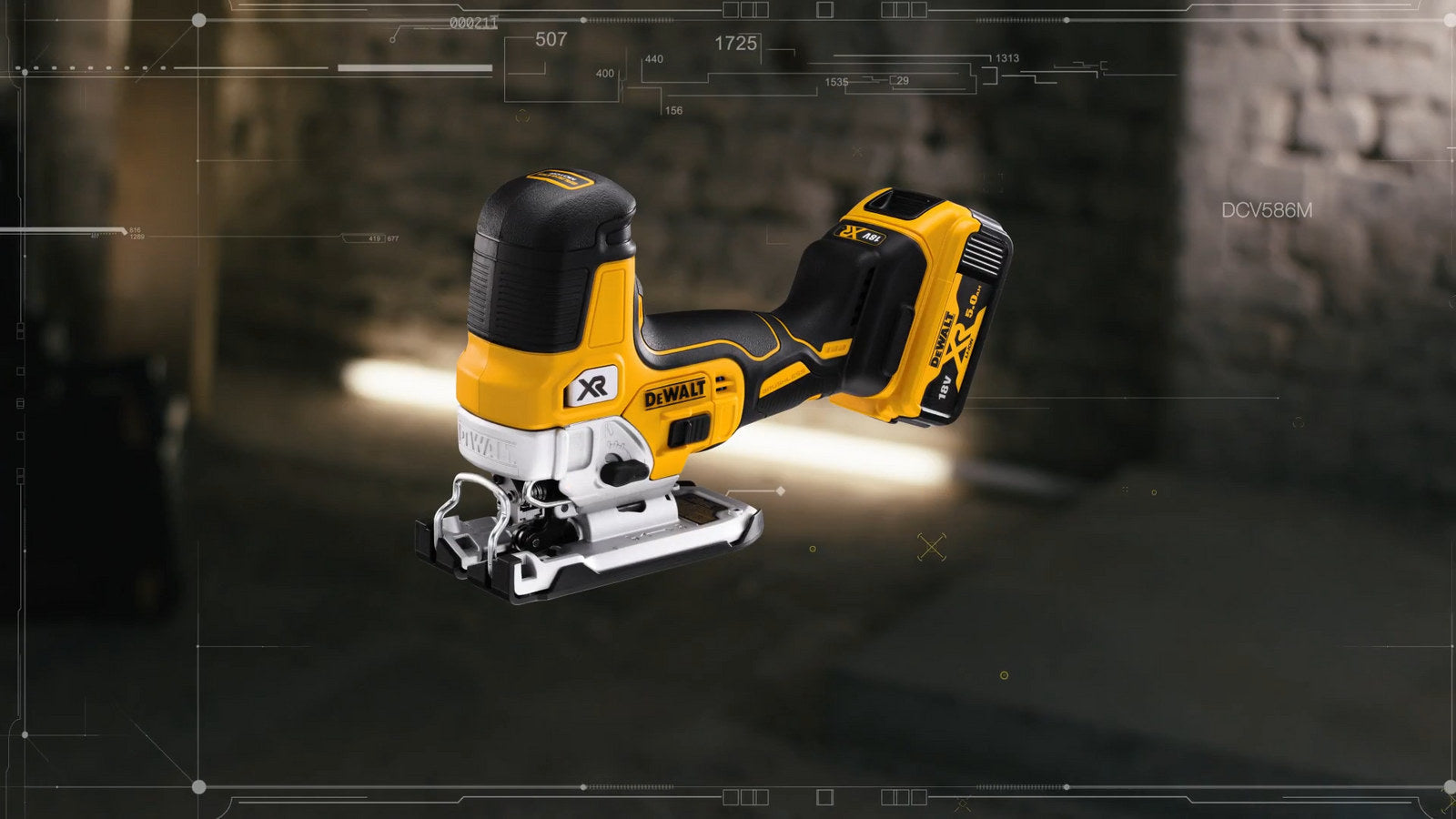 DeWALT 18V XR Brushless Body Grip Jigsaw - Bare Unit DCS335N-XJ