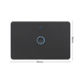 DETA Black Matte Grid Connect Smart Single Gang Touch Light Switch 250V 6911HAMBK