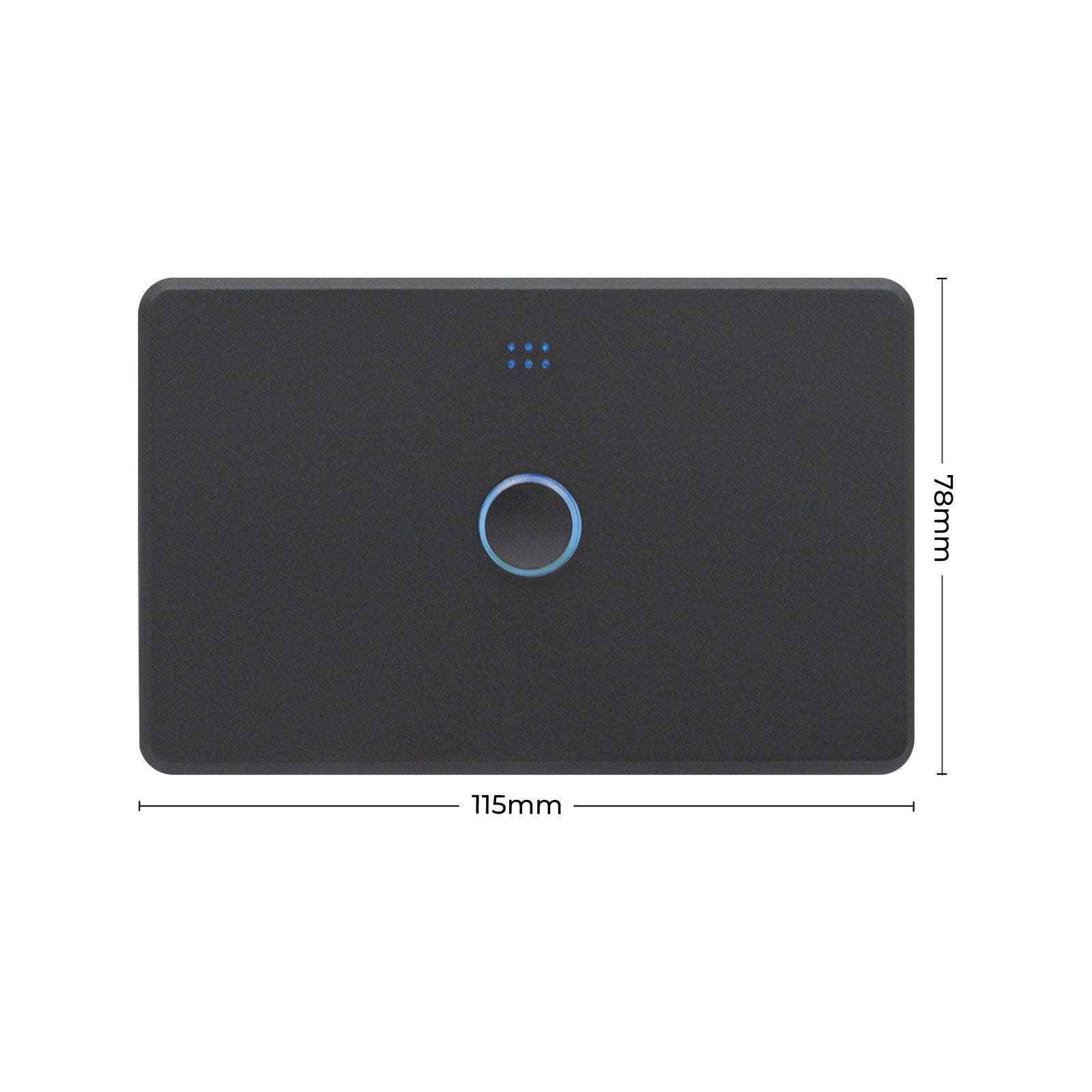 DETA Black Matte Grid Connect Smart Single Gang Touch Light Switch 250V 6911HAMBK