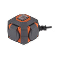 DETA 4 Outlet Outdoor Work-Tuff Power Cube Polycarbonate