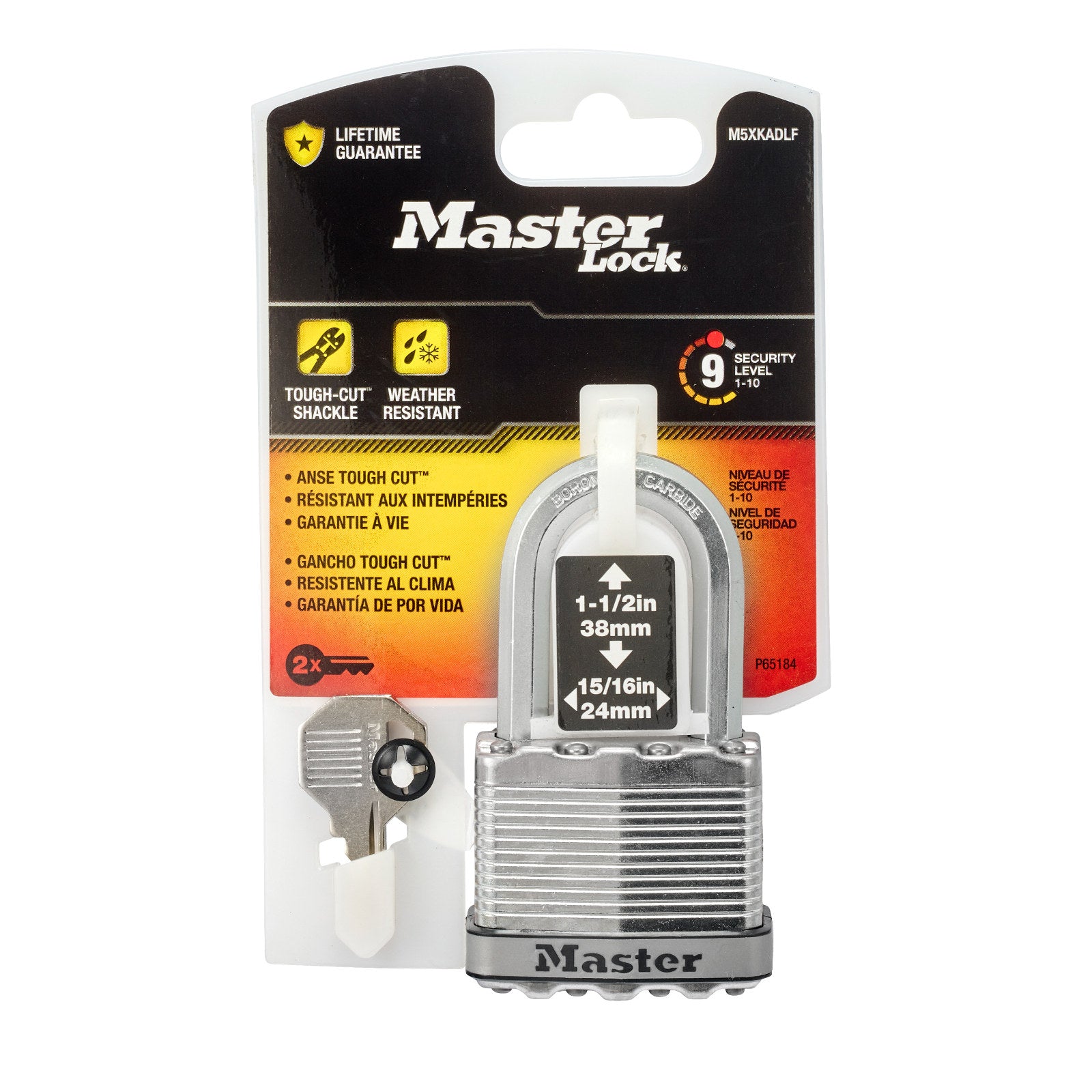 Master Lock 51mm Magnum Laminated Steel Padlock 38mm Shackle