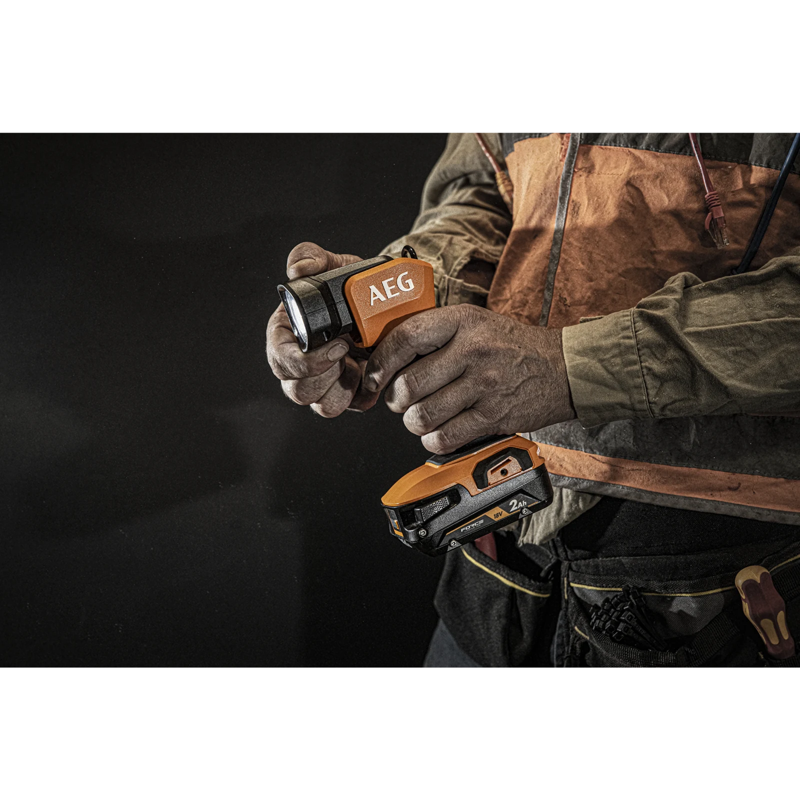 AEG 18V LED Compact Torch A18T0 Skin Only - 340 Lumens - Portable