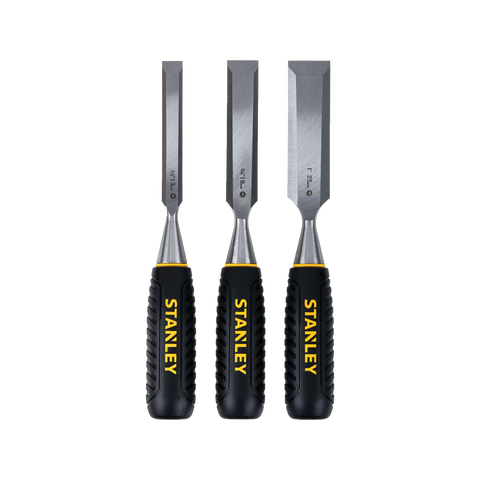 Stanley 3 Piece Wood Chisel Set 13mm 19mm 25mm
