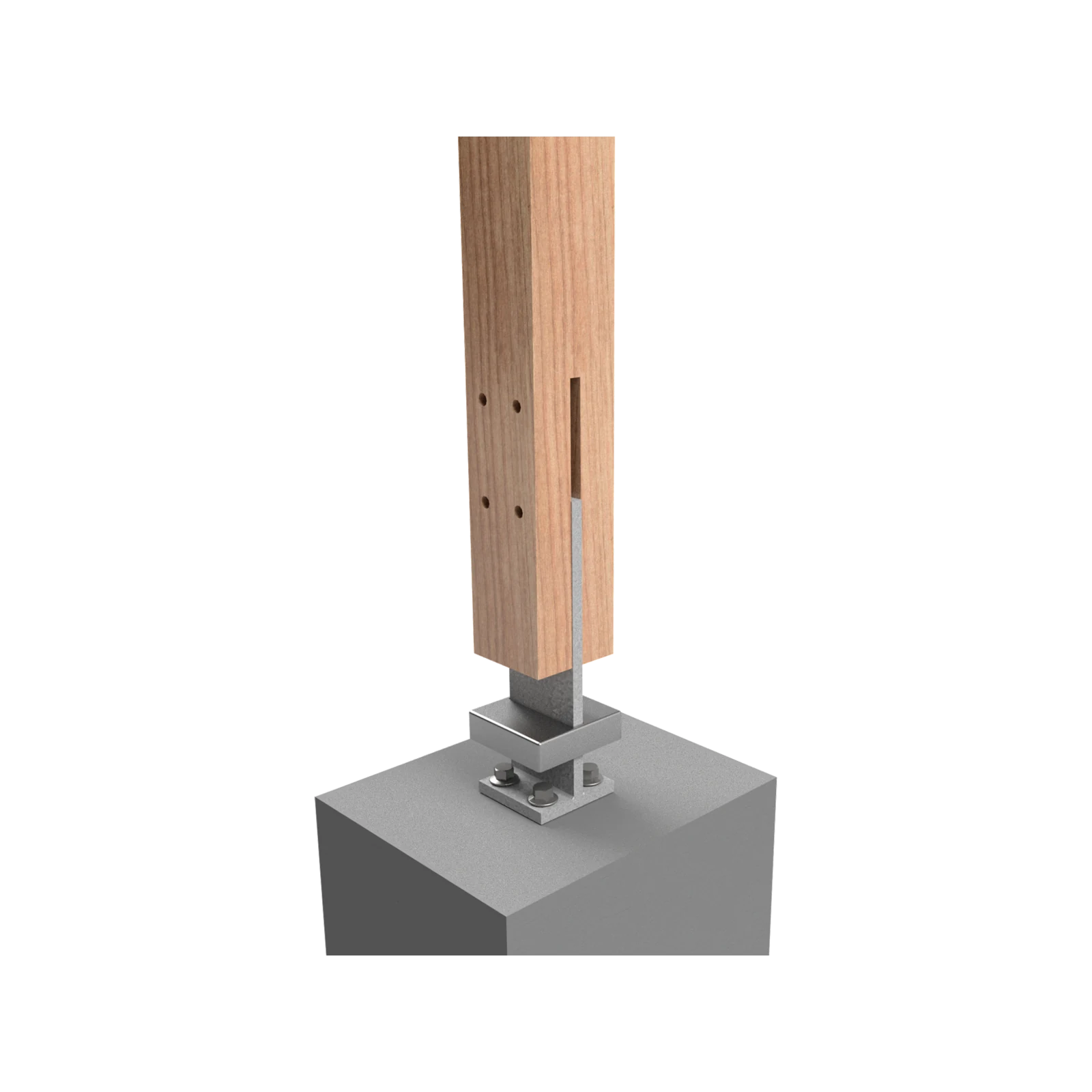 VUEPRO 140 x 140mm Galvanised T-Blade Post Support