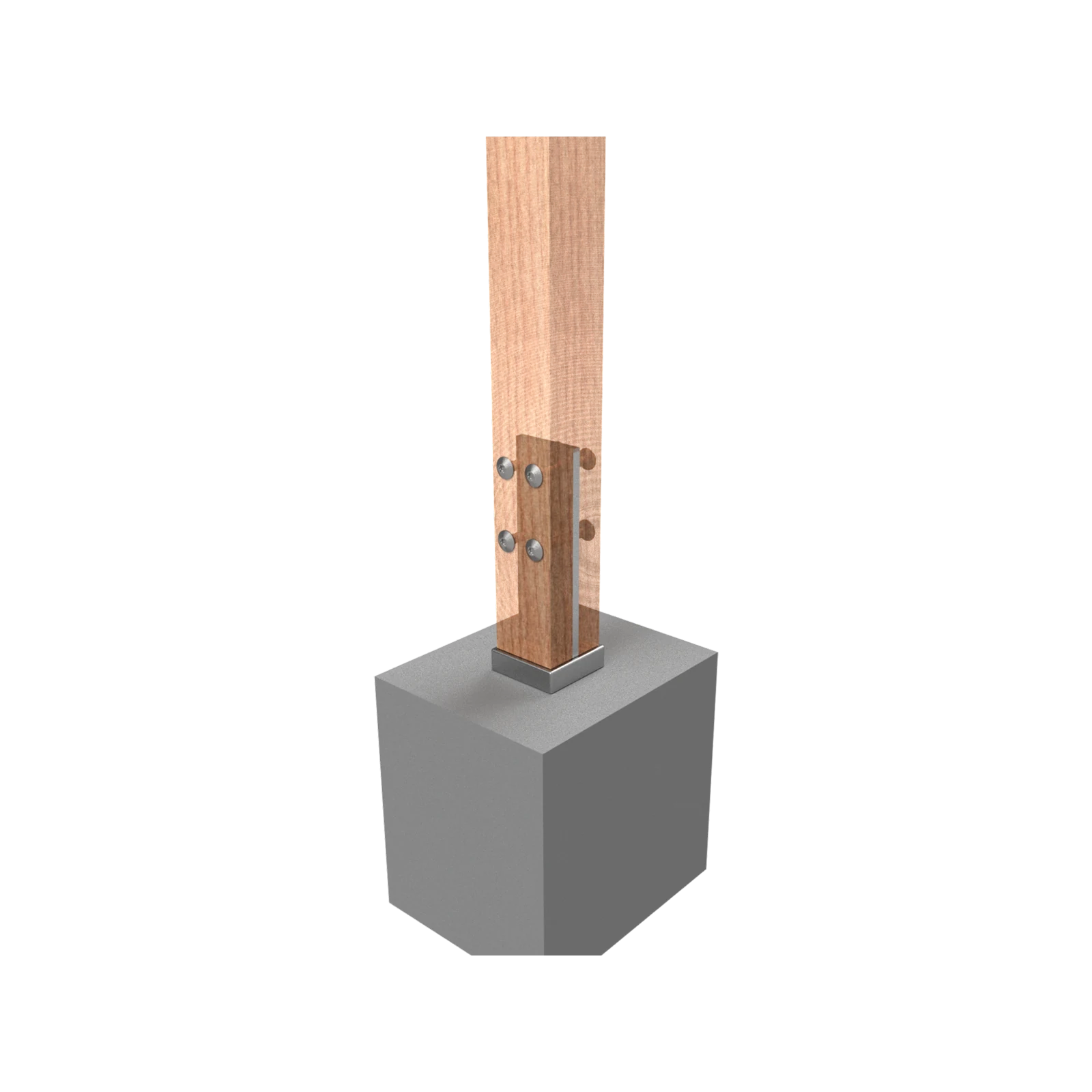 VUEPRO 80 x 80mm Galvanised T-Blade Post Support