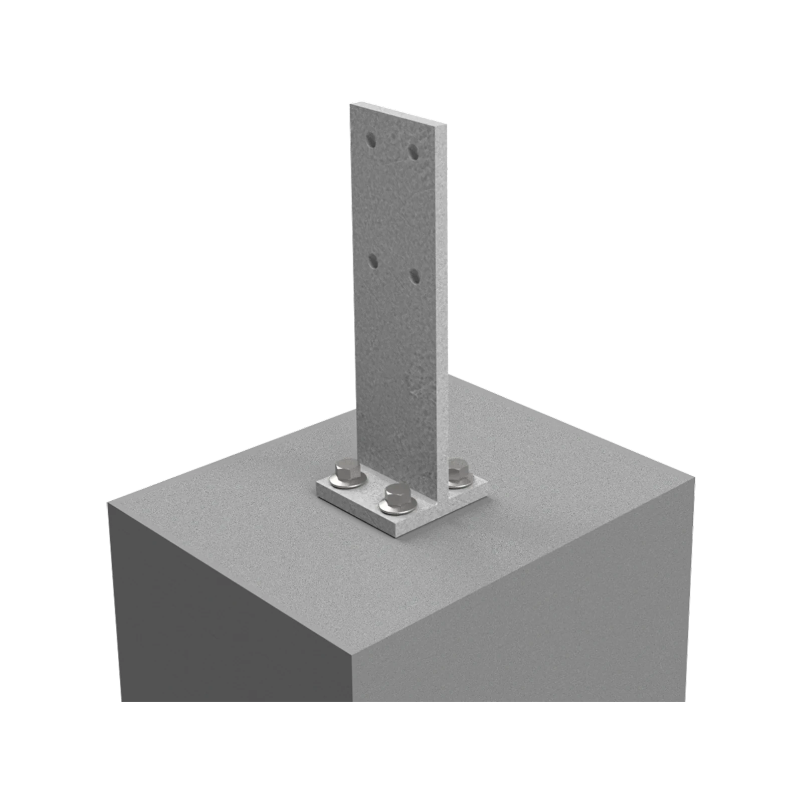 VUEPRO 80 x 80mm Galvanised T-Blade Post Support