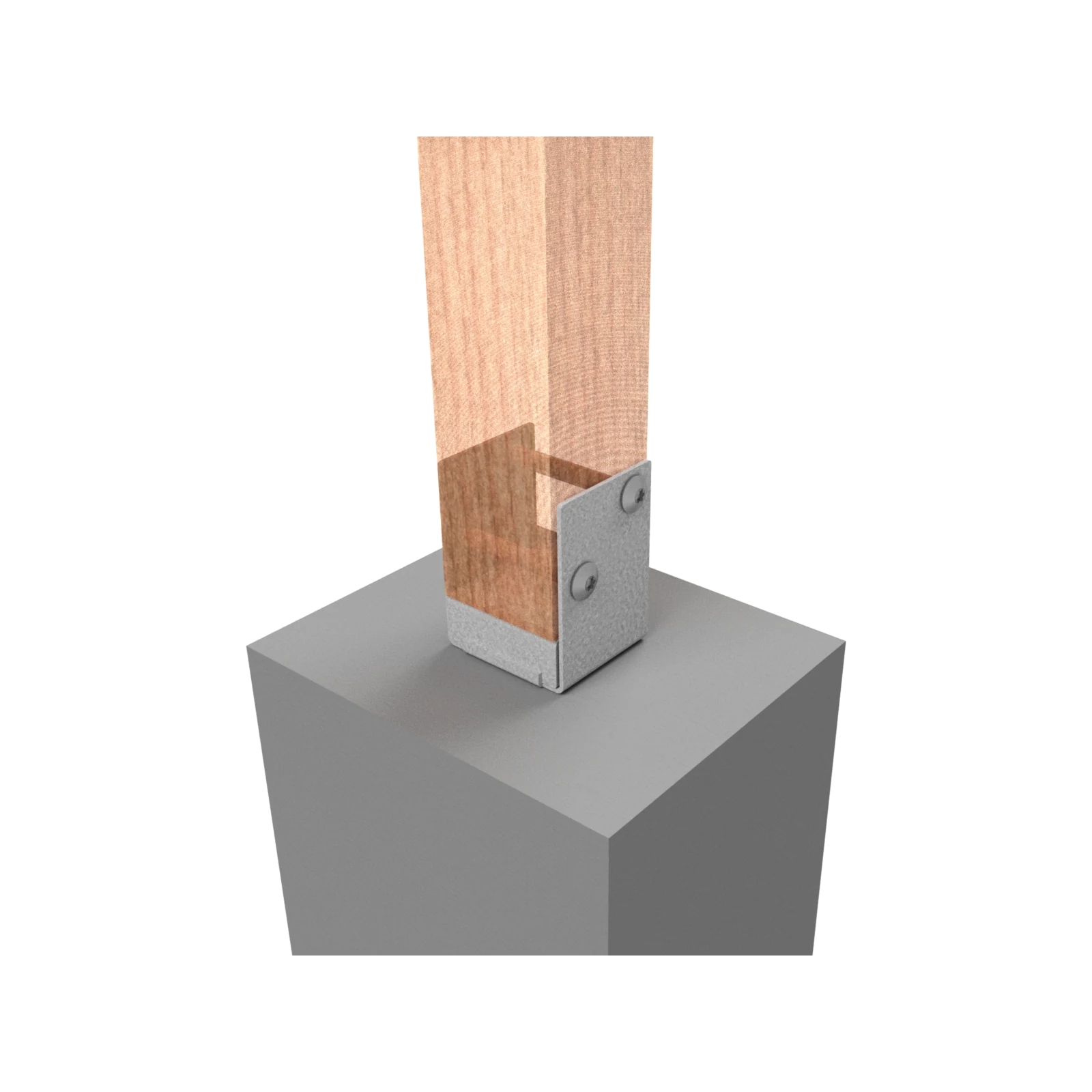 VUEPRO 90mm Galvanised Bolt Down Post Support - Each