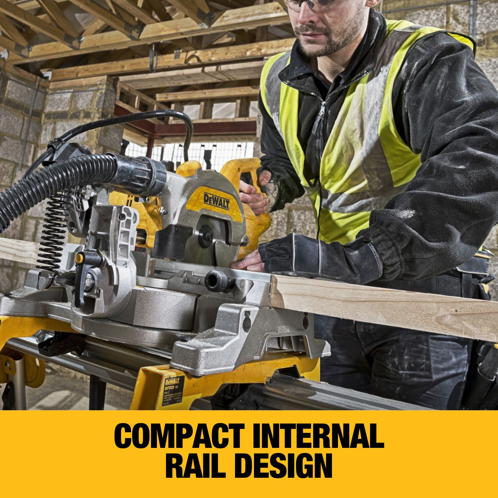 DeWALT 54V XR FLEXVOLT 216mm Cordless Mitre Saw Skin Only DCS777N-XJ