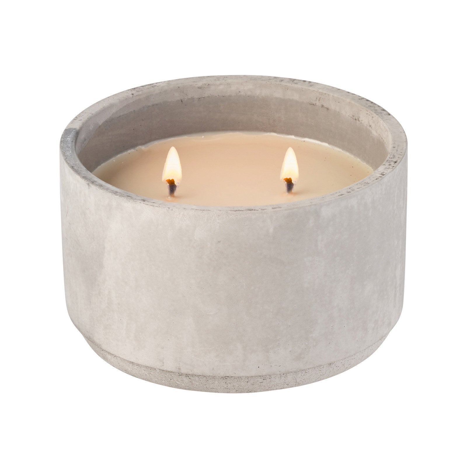 Santalum Estate Sandalwood Citronella Candle Cement Grey Ceramic With Lid