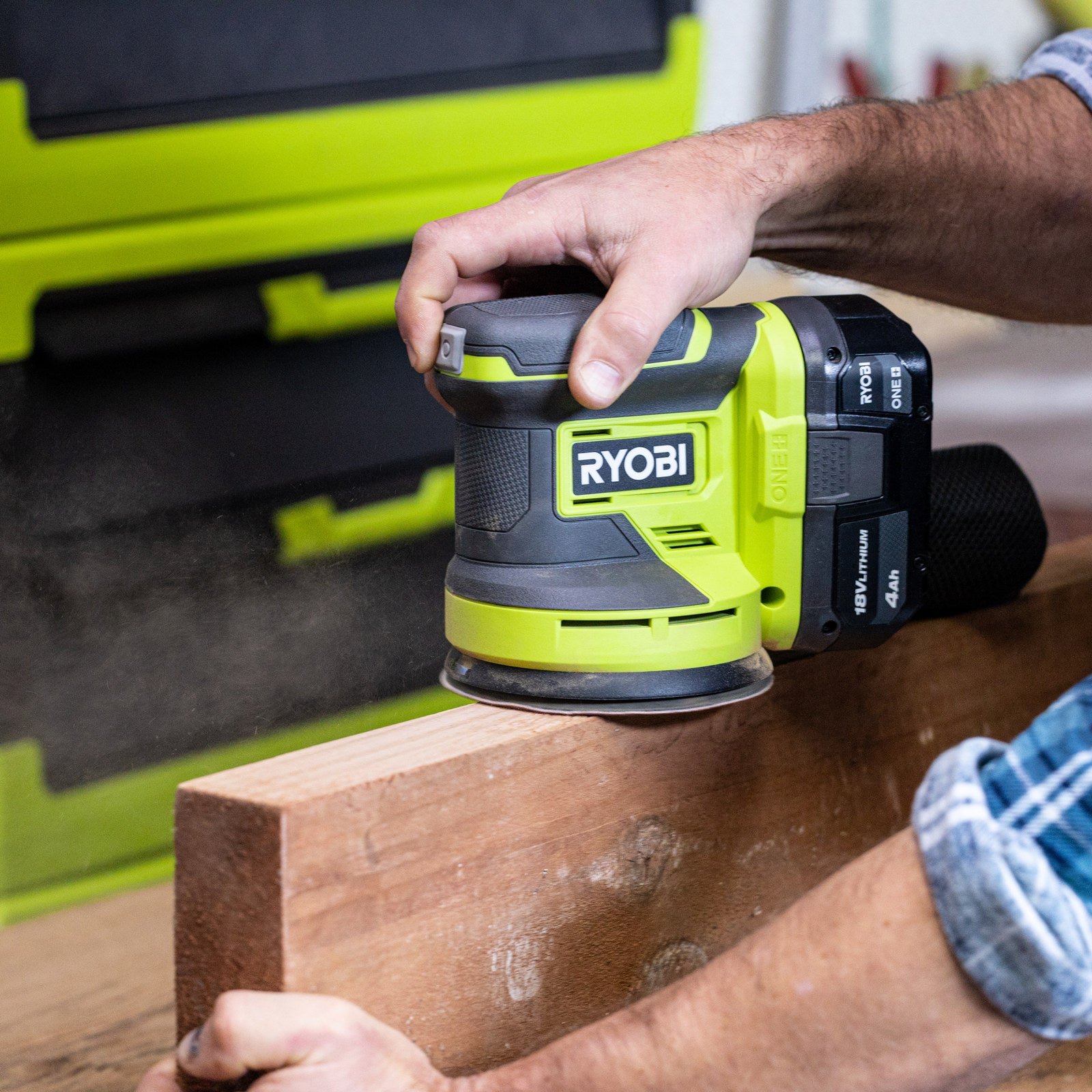 Ryobi 18V ONE+ 125mm Random Orbital Sander Tool Only RROS18