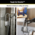 Master Lock 51mm Magnum Laminated Steel Padlock, 64mm Extra Long Shackle