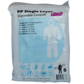 Pro-Val PP Single Layer Disposable Coverall Small Dust Resistant Breathable