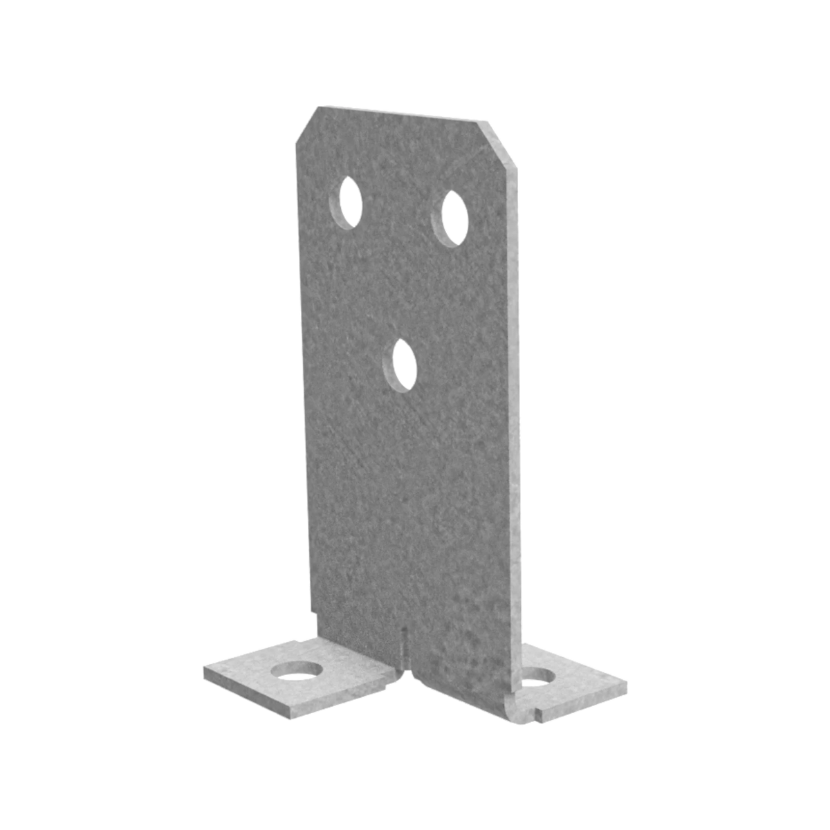 VUEPRO 90mm Galvanised Concealed Bolt Down Post Support Kit