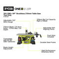 Ryobi One+ 18V HP Brushless 210mm Table Saw Tool Only RTBS18X