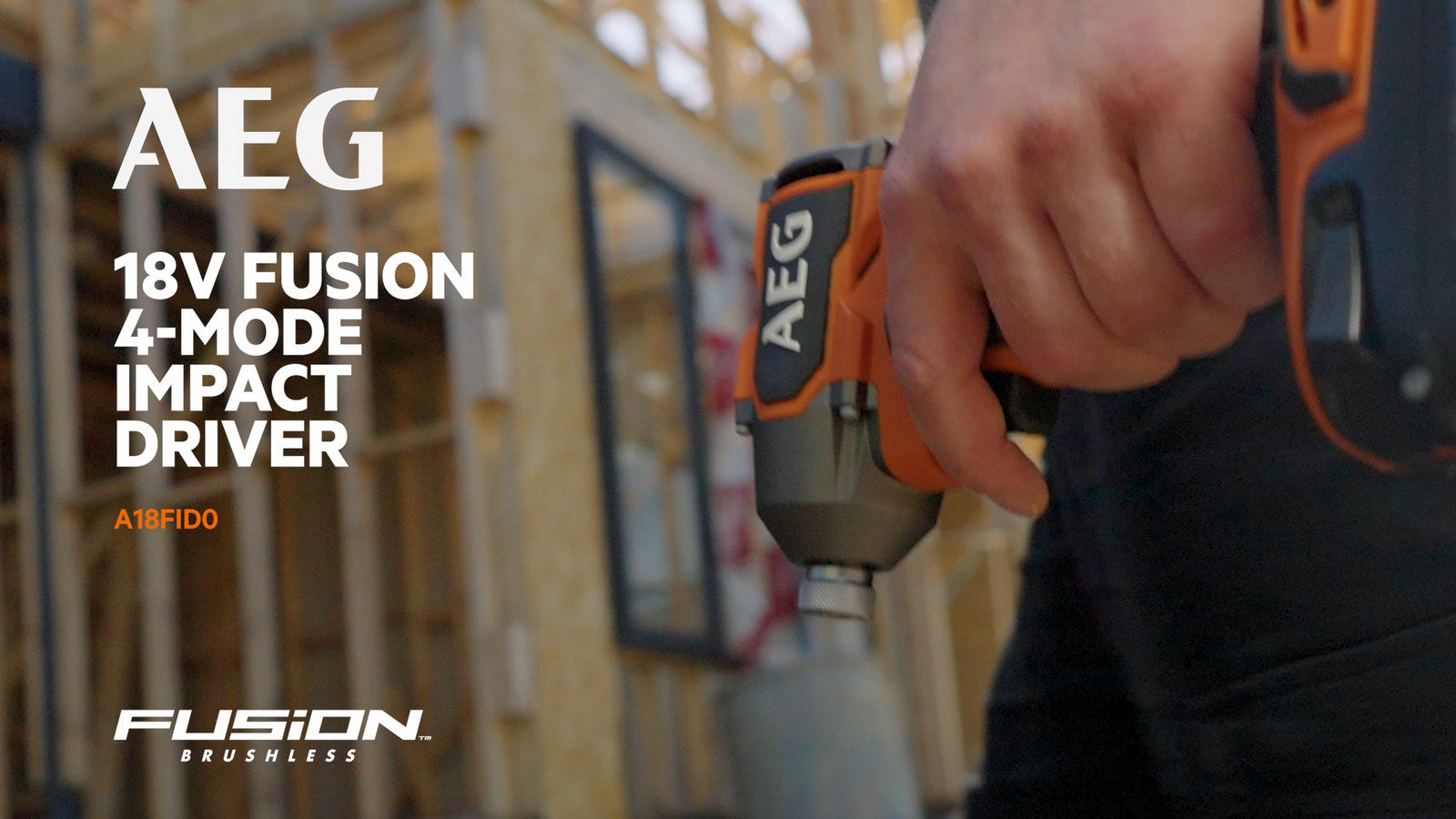 AEG 18V FUSION Brushless 4-Mode Impact Driver 260Nm Skin Only A18FID0