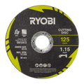 Ryobi 4 Piece 125mm Cutting and Grinding Set