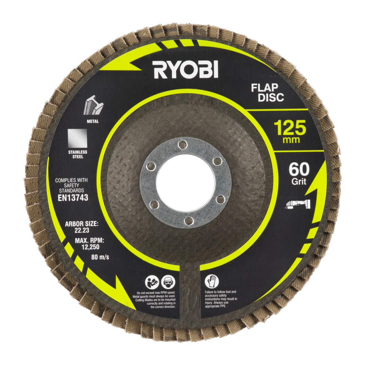 Ryobi 4 Piece 125mm Cutting and Grinding Set