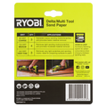 Ryobi 10 Piece 95mm Delta Multi-Tool Sanding Set 80/120/240 Grit RSP95MT10