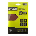 Ryobi 100 x 140mm 10 Piece Detail Sanding Sheet Set RSP140D10