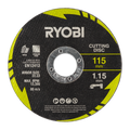 Ryobi 4 Piece 115mm Cutting and Grinding Set