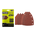 Ryobi 100 x 150mm Detail/Finger Sanding Set - 10 Piece (80/120/240 Grit)