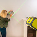 Ryobi 15m Green Cross Line Laser - Self-Levelling (RLL15GN)
