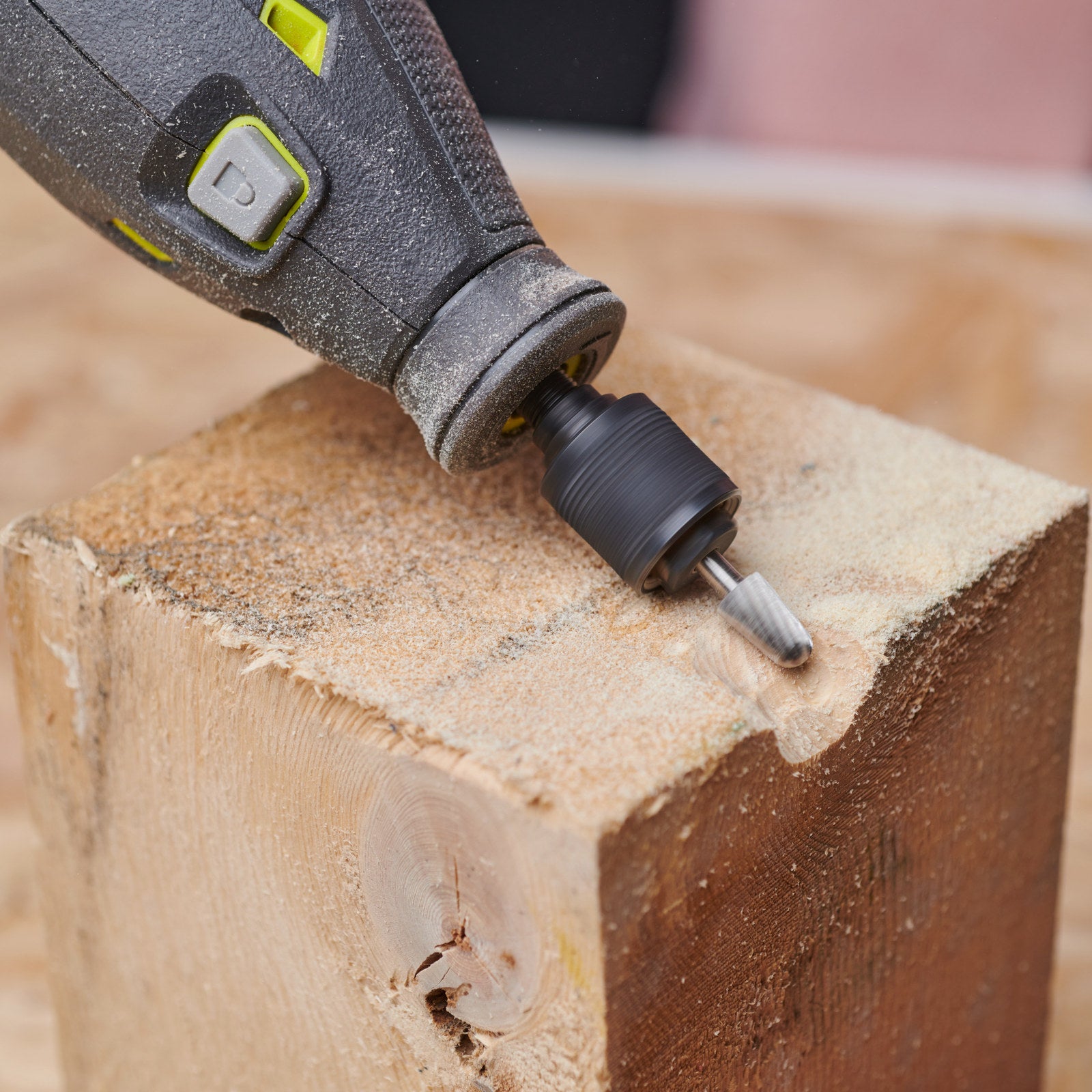 Ryobi 6.4mm Cone-Shaped Engraving Burr for Rotary Tools