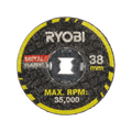 Ryobi 38mm Rotary Twist Lock Cutting Disc for Metal and Plastic - 5 Pack