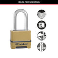 Master Lock Excell 56mm Laminated Steel Set-Your-Own Combination Padlock, 51mm Shackle