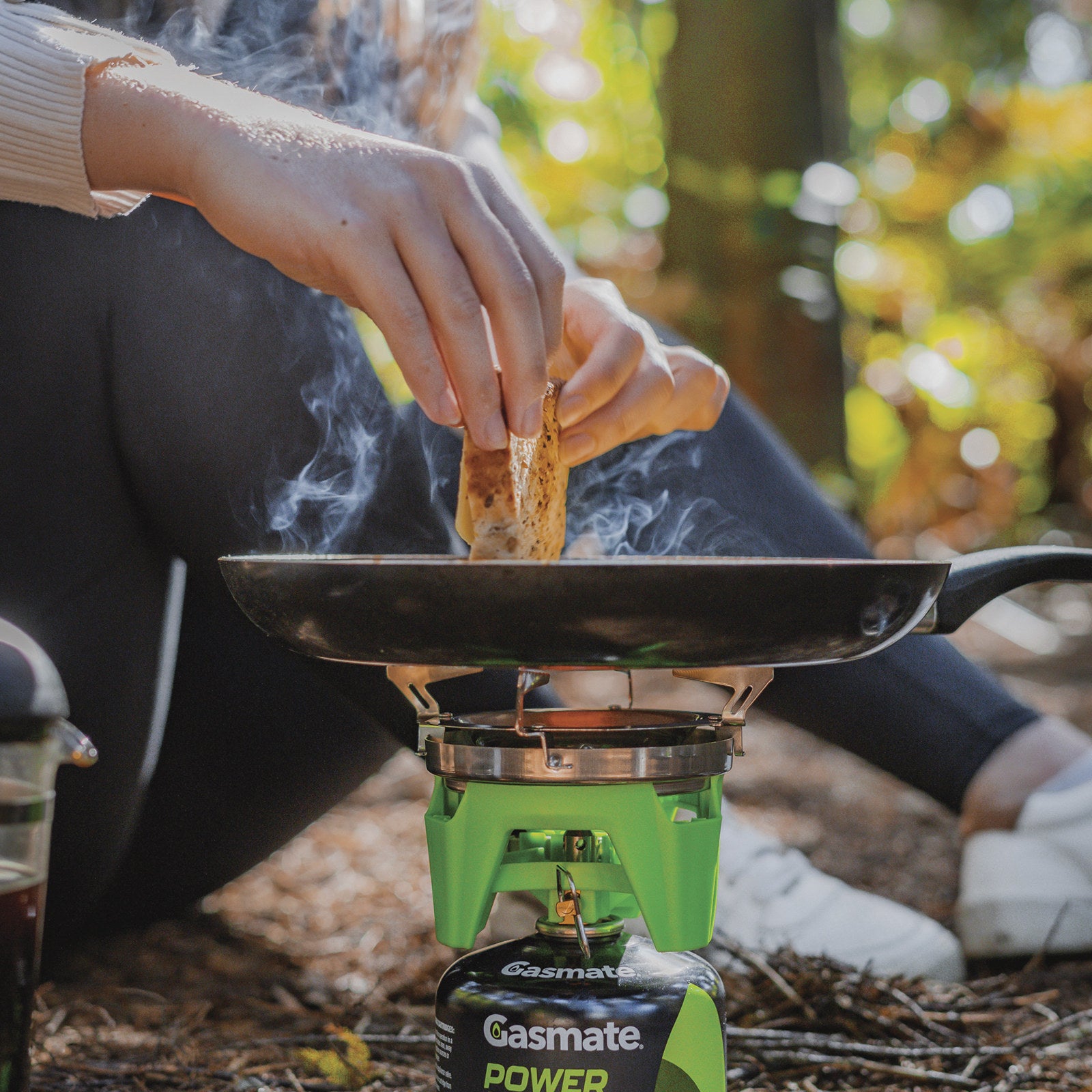 Gasmate Turbo Butane Portable Stove & Pot Set, 0.8L Pot, 3.2kW Burner for Camping