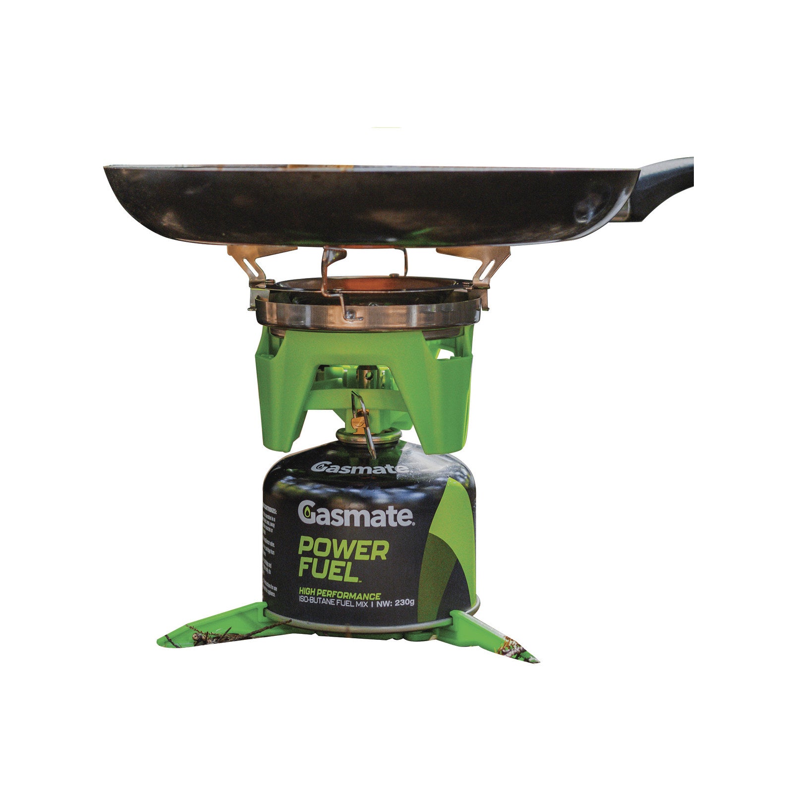 Gasmate Turbo Butane Portable Stove & Pot Set, 0.8L Pot, 3.2kW Burner for Camping