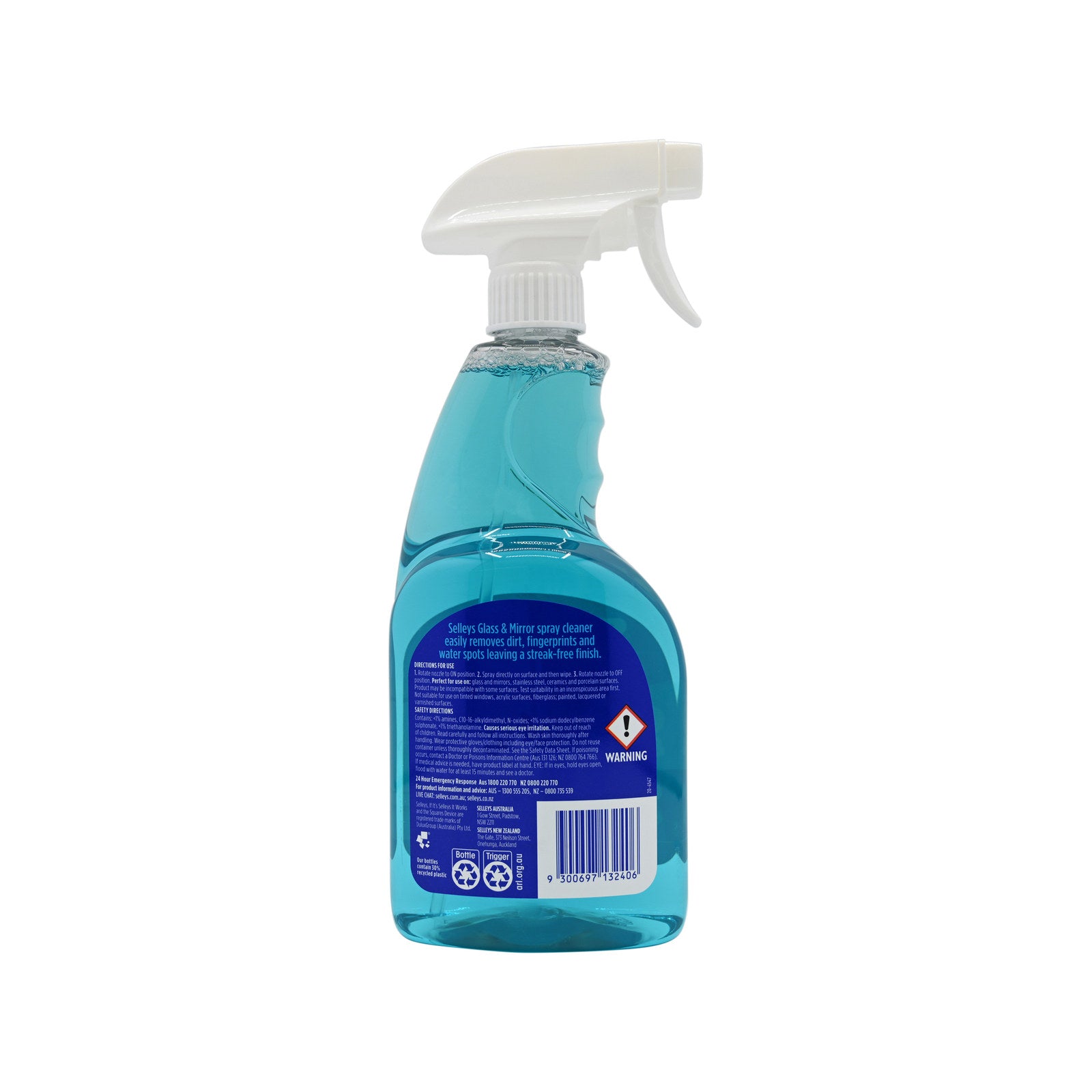 Selleys Complete Clean Glass and Mirror Spray 750ml Blue