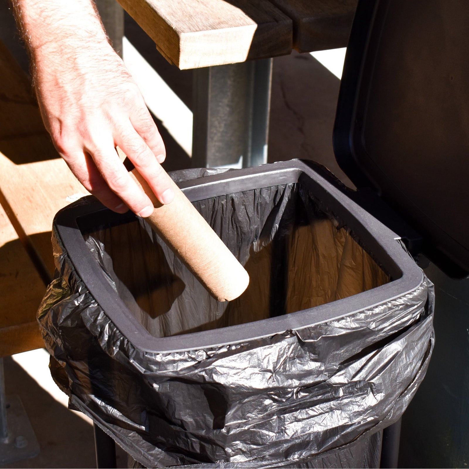Practa 20L Portable Hygiene Rubbish Bin with 5 Bags Flat-Fold