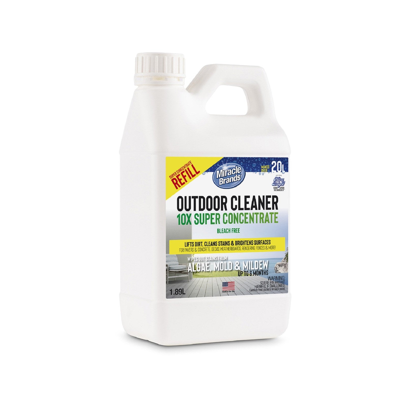 Miracle Brands 1.89L Outdoor Cleaner 90 Biodegradable Super Concentrate Refill