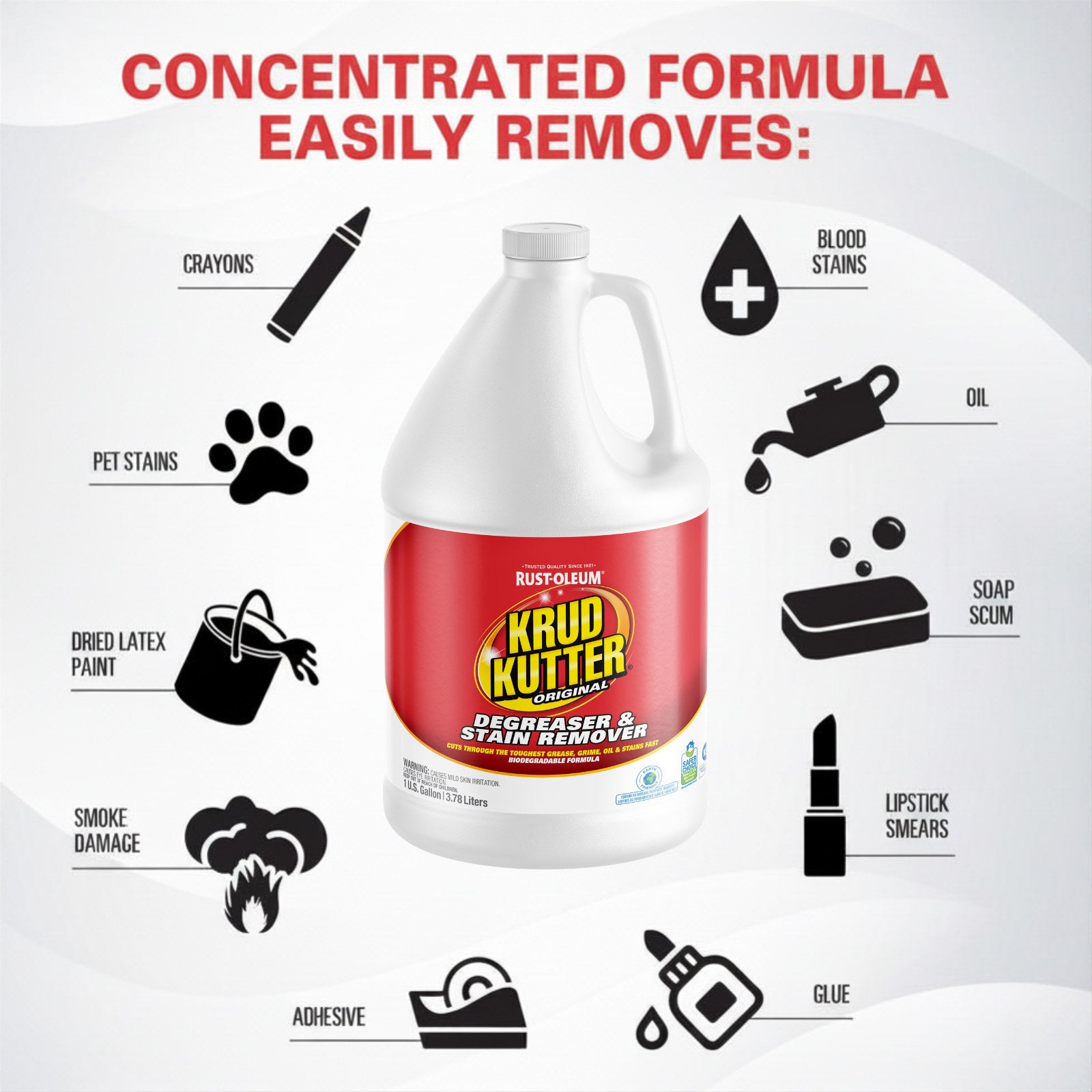 Krud Kutter Cleaner & Degreaser 3.78L - Multi-Surface Refill
