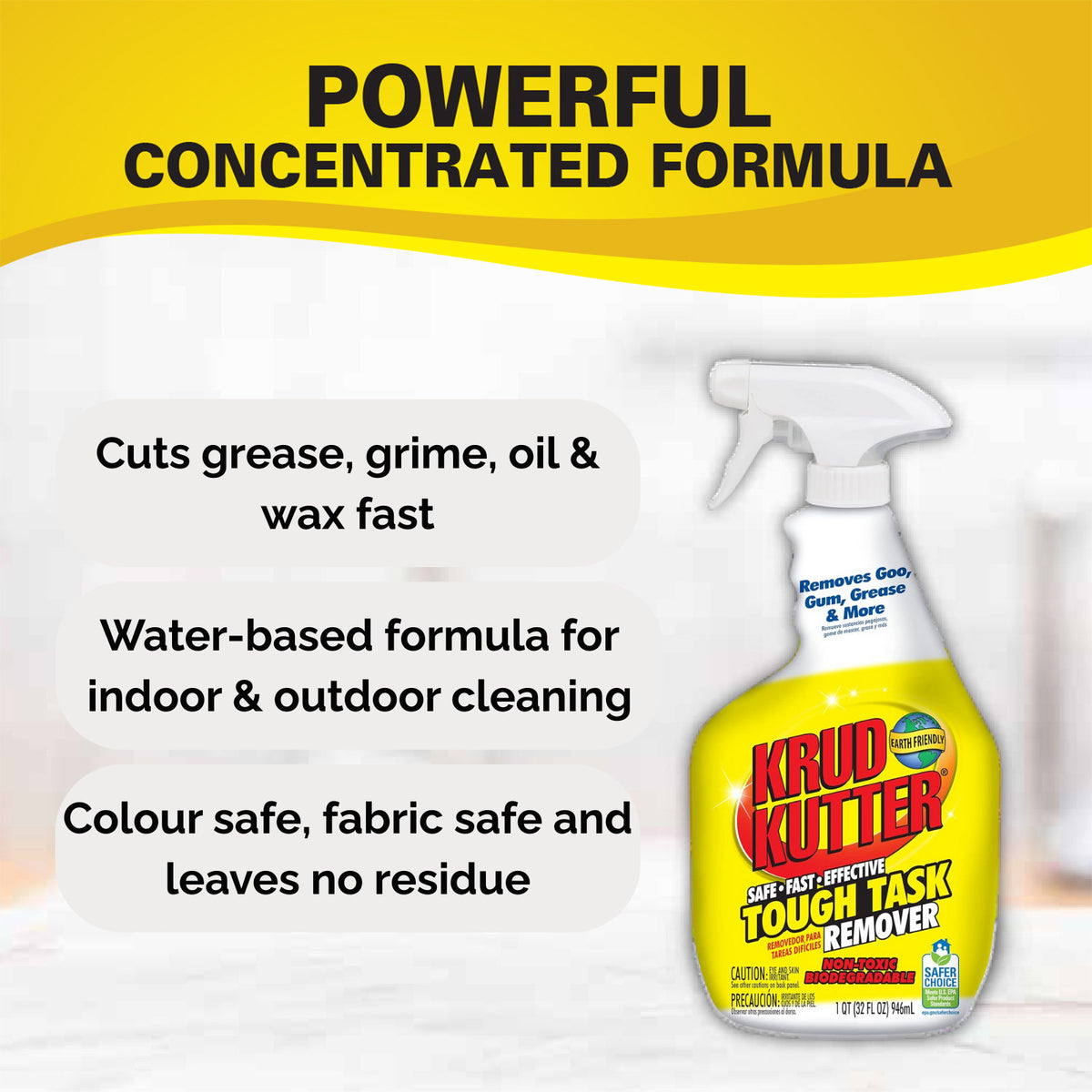 Krud Kutter Tough Task Remover 946ml - Concentrated, Phosphate Free