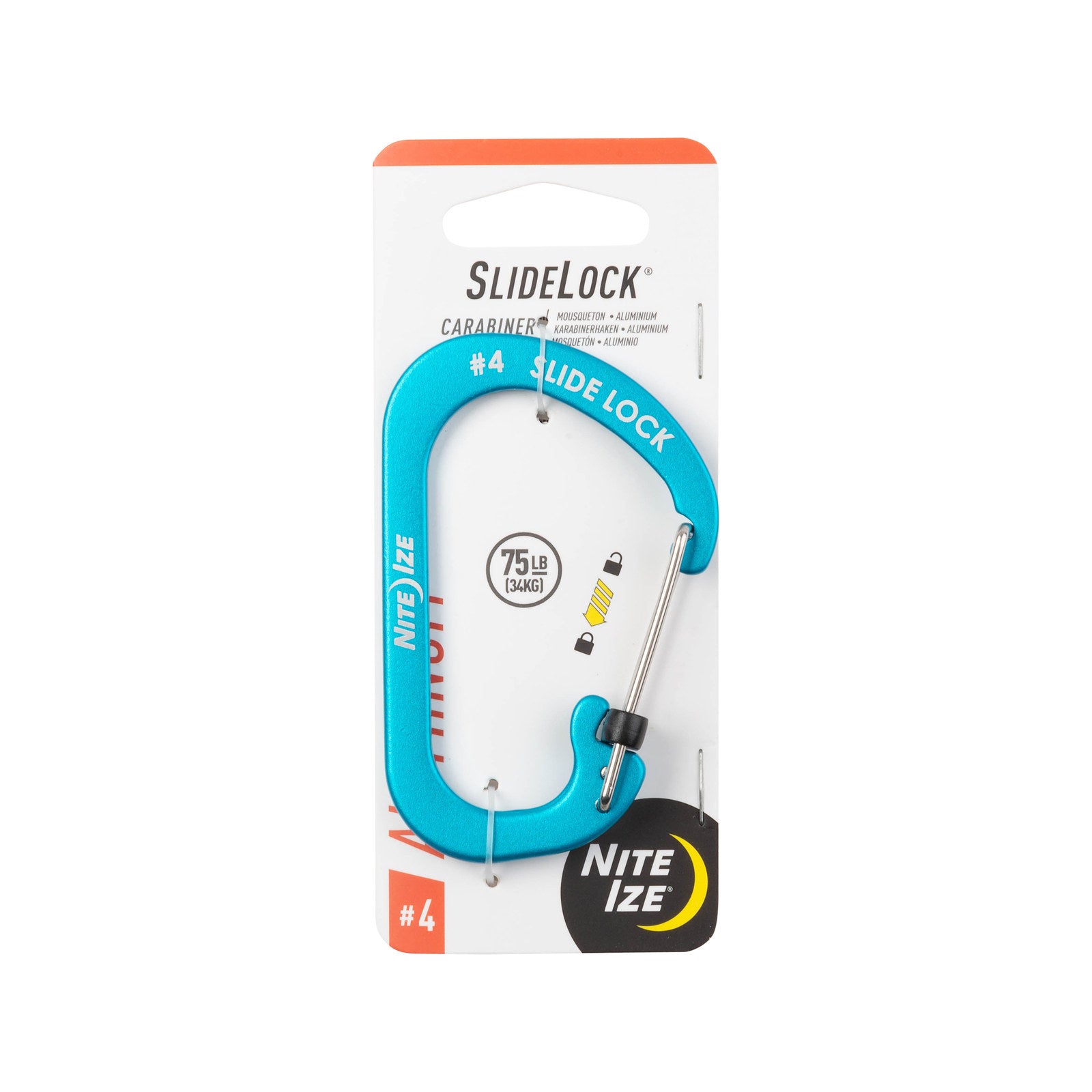 Nite Ize SlideLock Aluminium Carabiner #4 - Blue