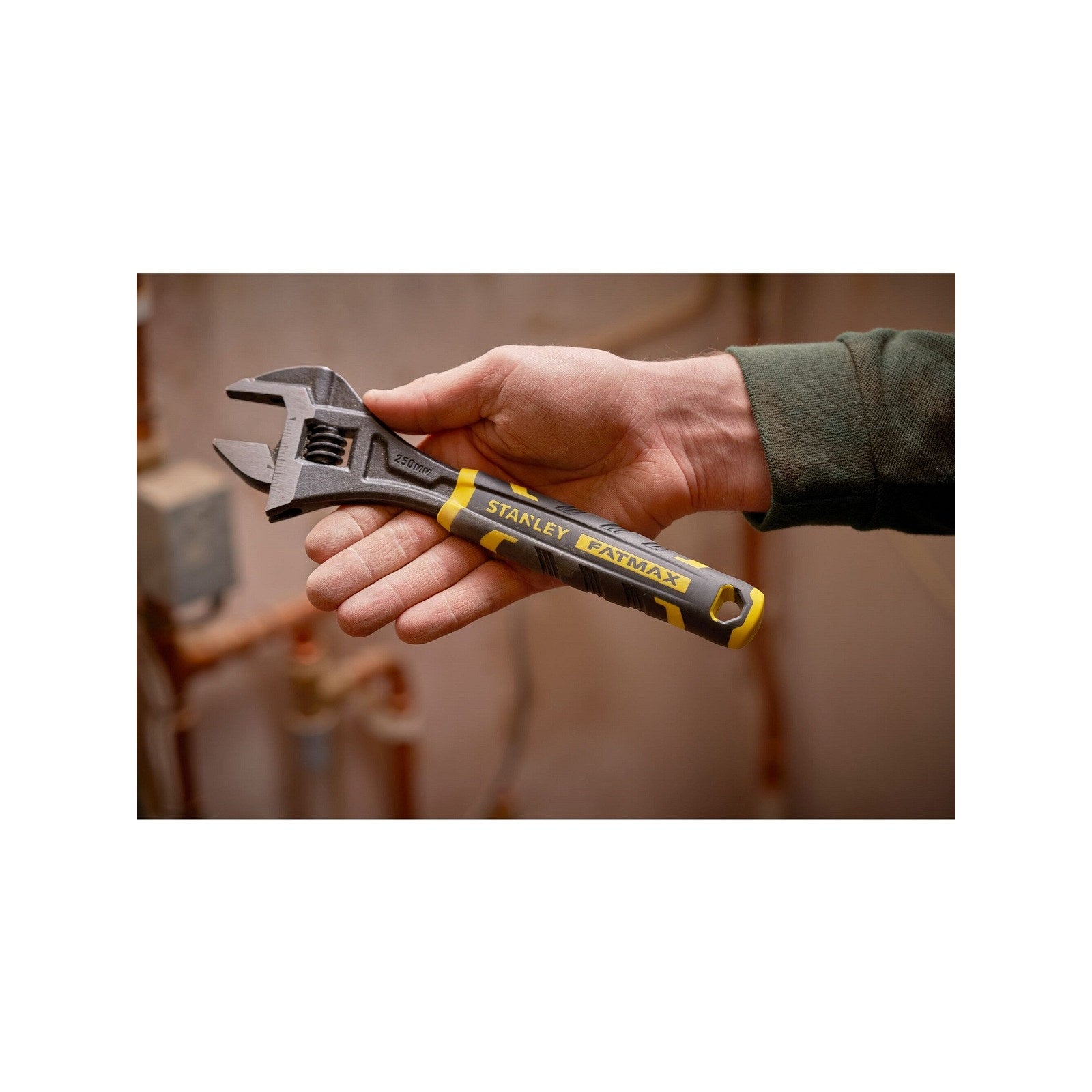 Stanley FatMax 150mm Bi-Material Quick Adjust Wrench with Metric Imperial Scales